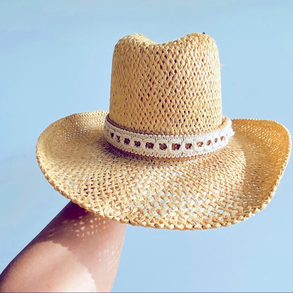 🤠 Resistol Firm Structured Straw Hat Size 7 🤠